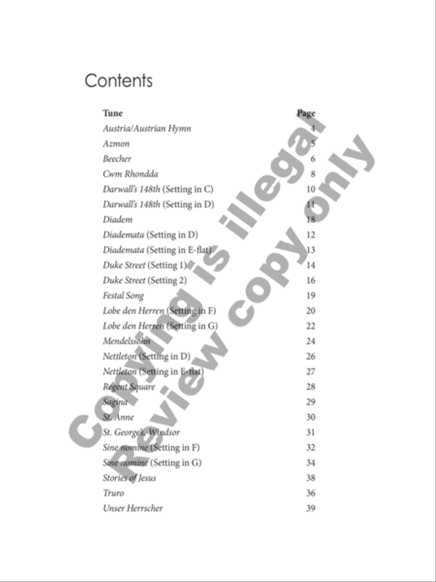 Rejoice and Sing! Twenty Festive Hymn Introductions for Organ Organ Solo scores gallery preview page 2