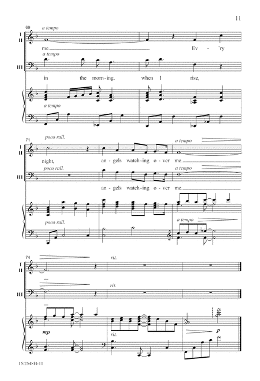 Angels Watching Over Me Angels Watching Over Me 3-Part scores gallery preview page 11