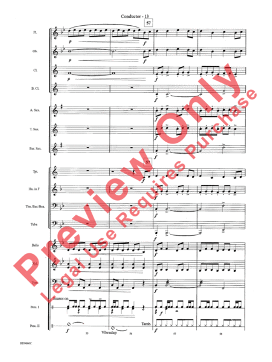 Declaration and Dance Concert Band scores gallery preview page 15