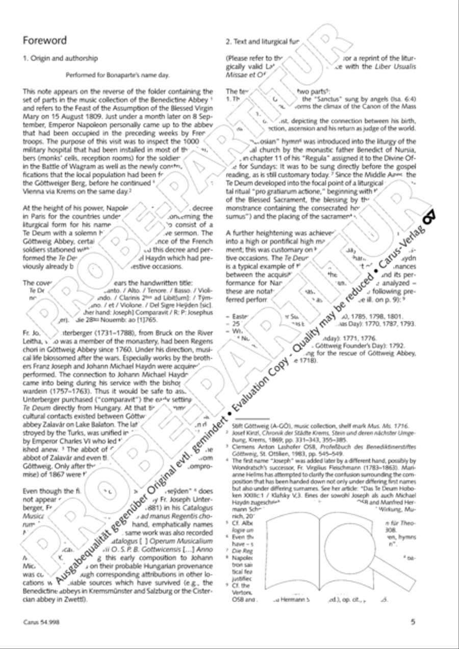 Te Deum in C 4-Part scores gallery preview page 6