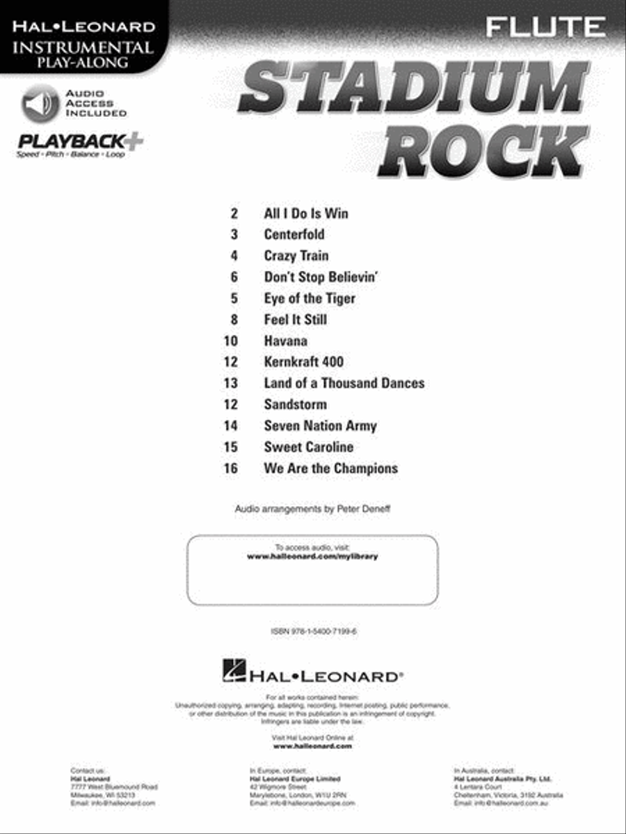 Stadium Rock for Flute Stadium Rock for Flute Flute Solo scores gallery preview page 3