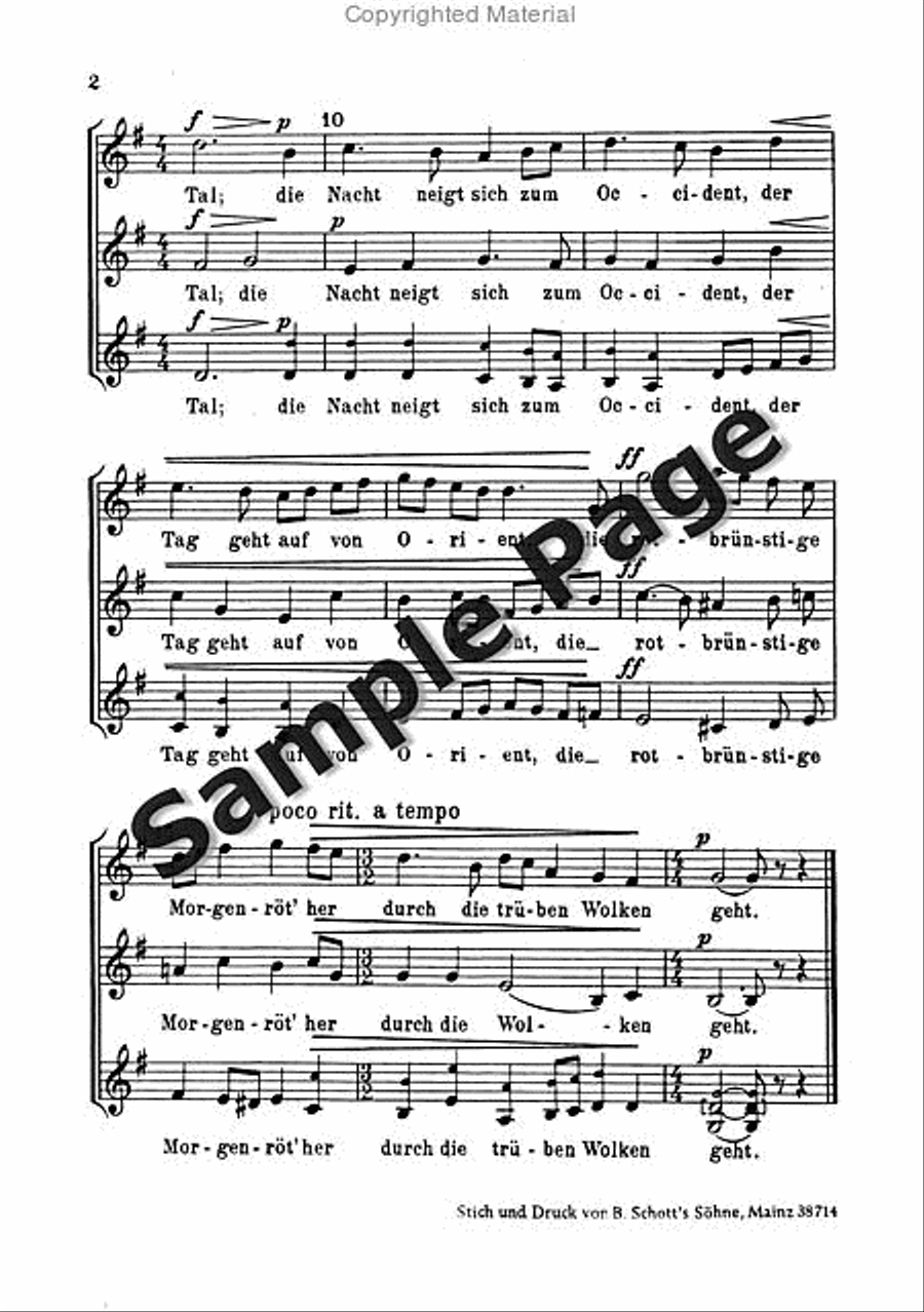 Wagner R Wach Auf Aus Meistersinger Women's Choir scores gallery preview page 3