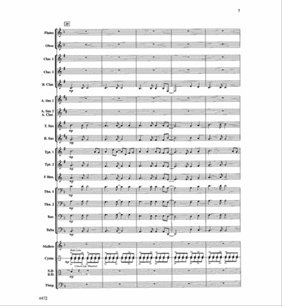 King's Mountain Adventure Concert Band scores gallery preview page 8