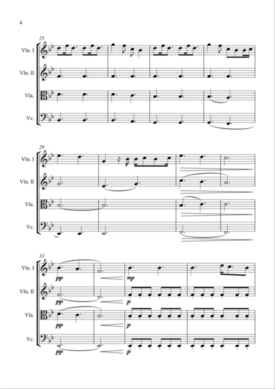 A Thousand Years String Quartet scores gallery preview page 5