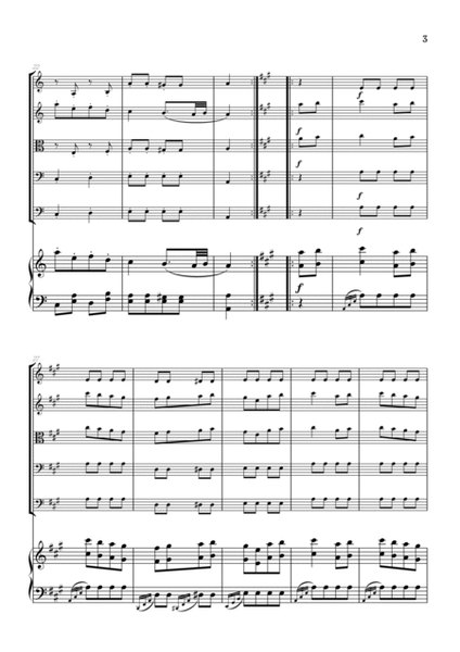 Rondo Alla Turca (Turkish March) | String Quintet sheet music with piano accompaniment image number null