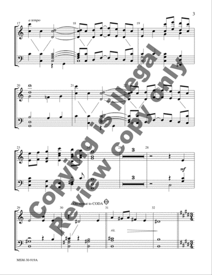 Fanfare and Aria (Organ Score) Organ scores gallery preview page 4