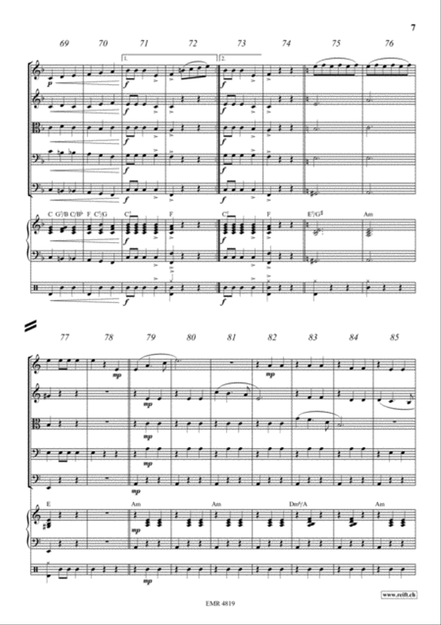 Donauwellen String Orchestra scores gallery preview page 7