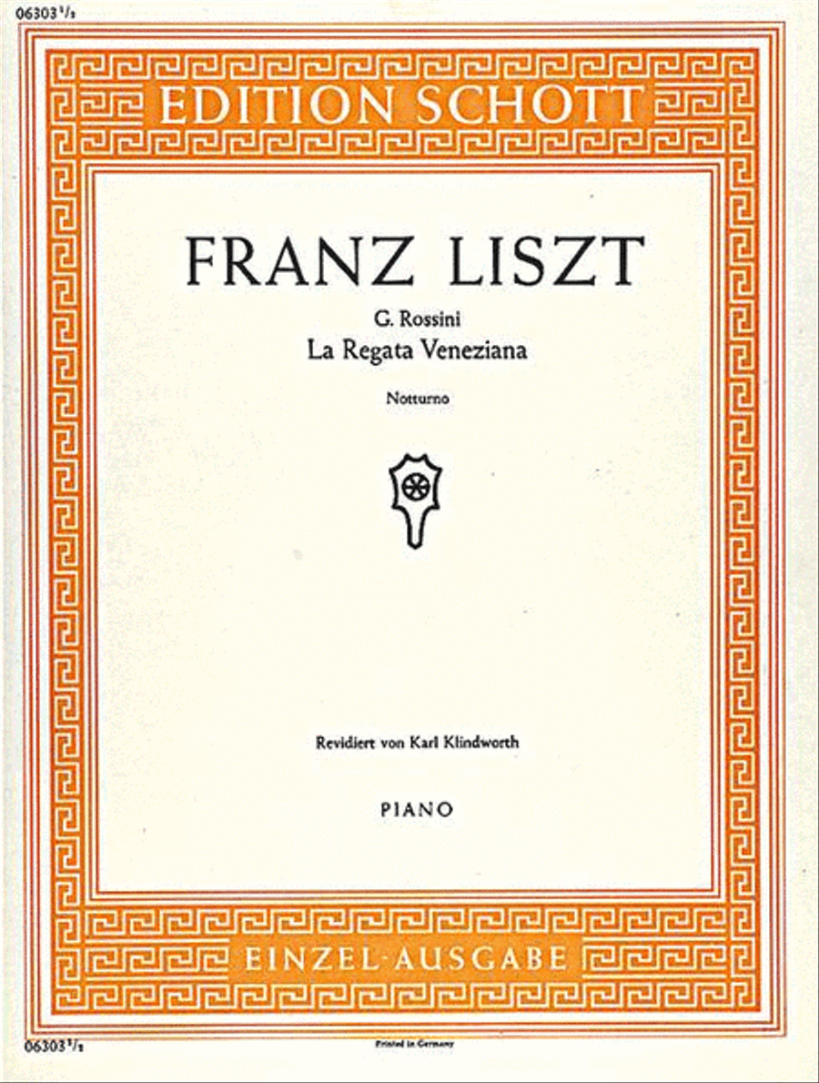 La Regata Veneziana Piano Solo scores gallery preview page 1