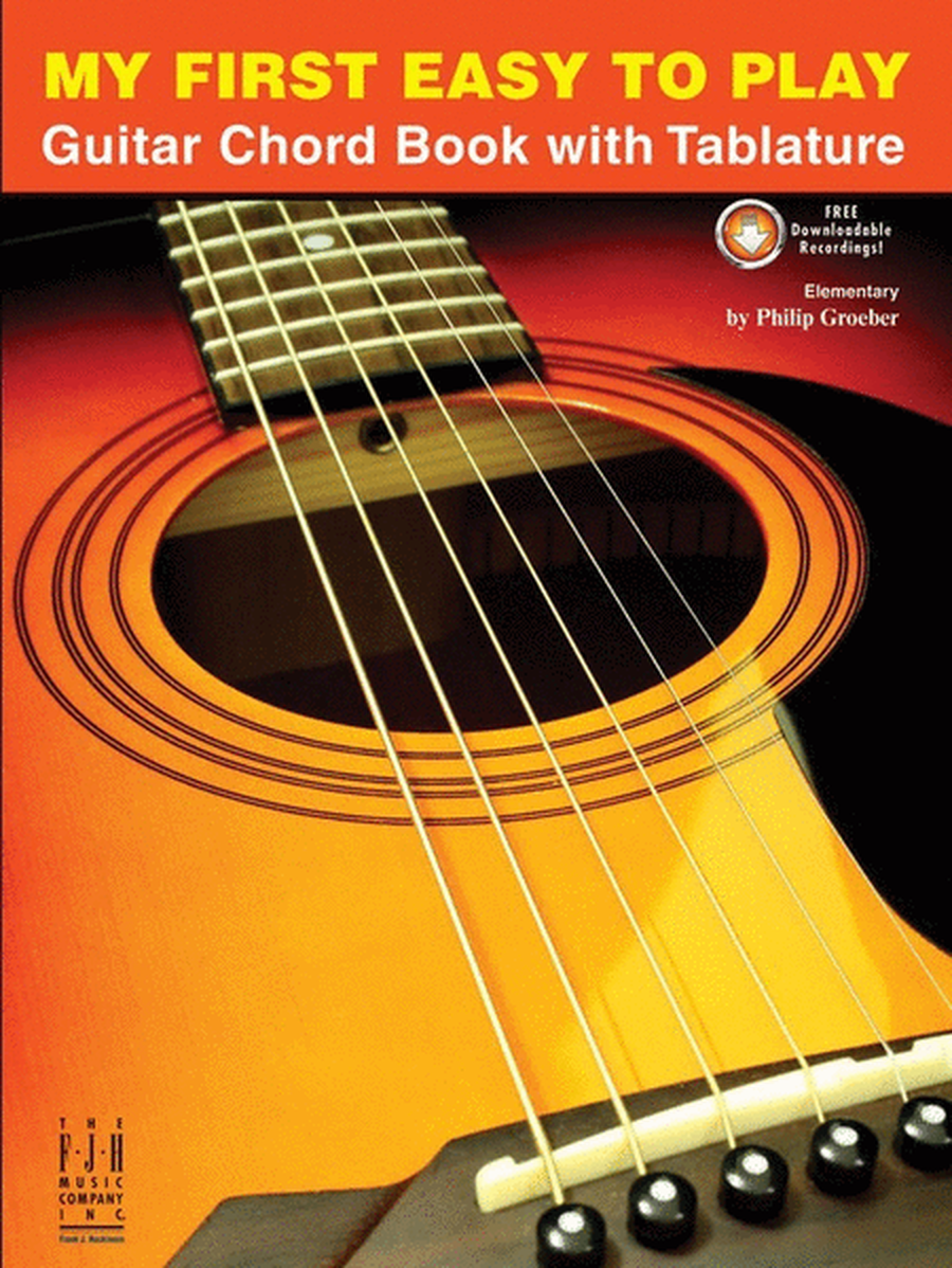 My First Easy To Play Guitar Chord Book Tab Book/Online Audio