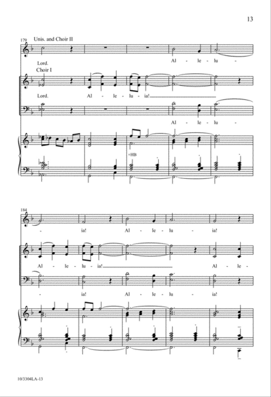 A Song We Raise 4-Part scores gallery preview page 13