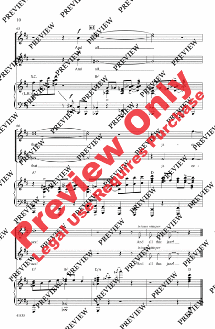 And All That Jazz Women's Choir scores gallery preview page 10