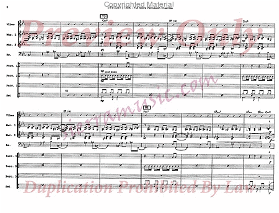 It's Just Talk Percussion Ensemble scores gallery preview page 7