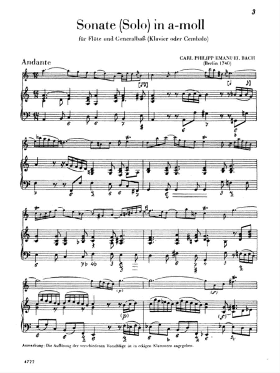 Two Sonatas (A Minor and D Major) Small Ensemble scores gallery preview page 4