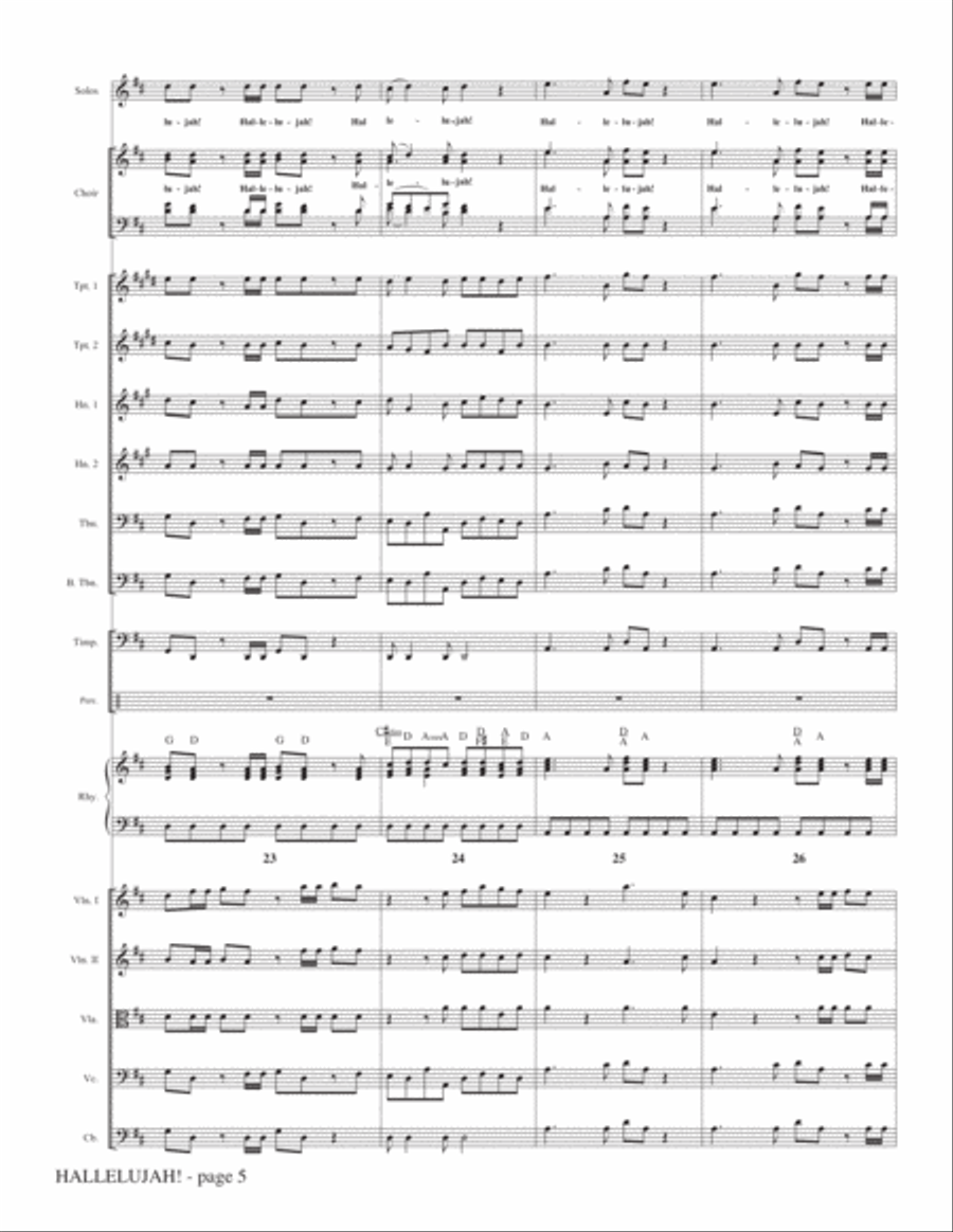 Hallelujah! (from Messiah Rocks) - Full Score Choir scores gallery preview page 5