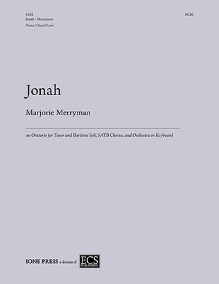 Jonah (Piano/Vocal Score)