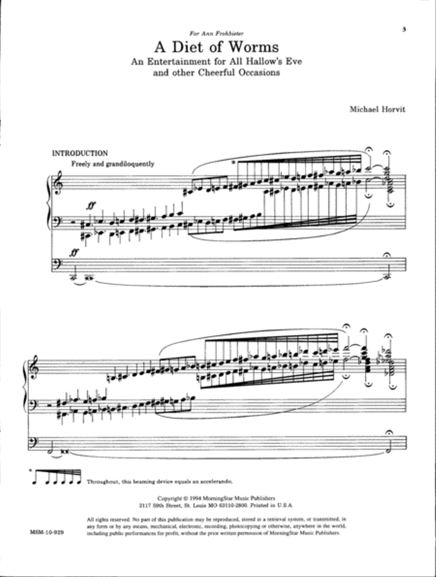 A Diet of Worms Organ scores gallery preview page 2