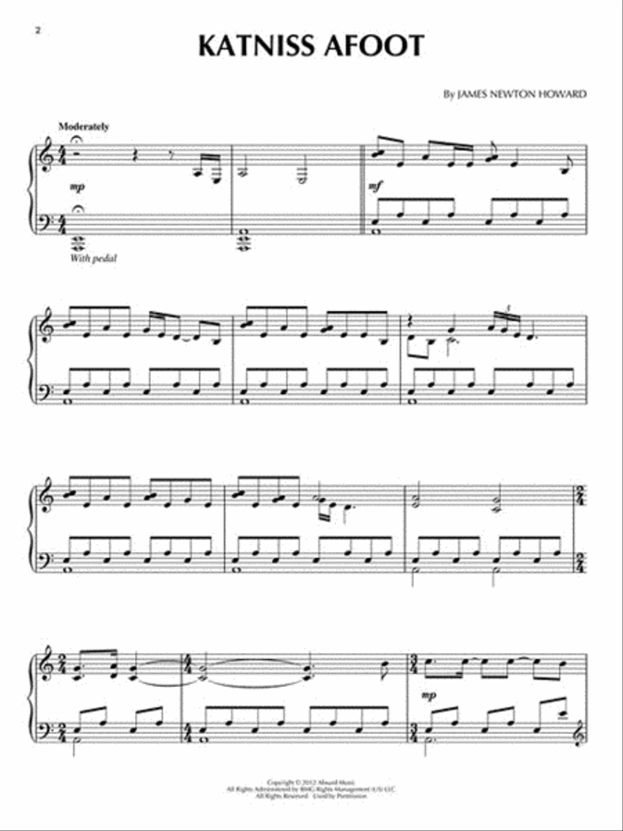 The Hunger Games Piano Solo scores gallery preview page 3