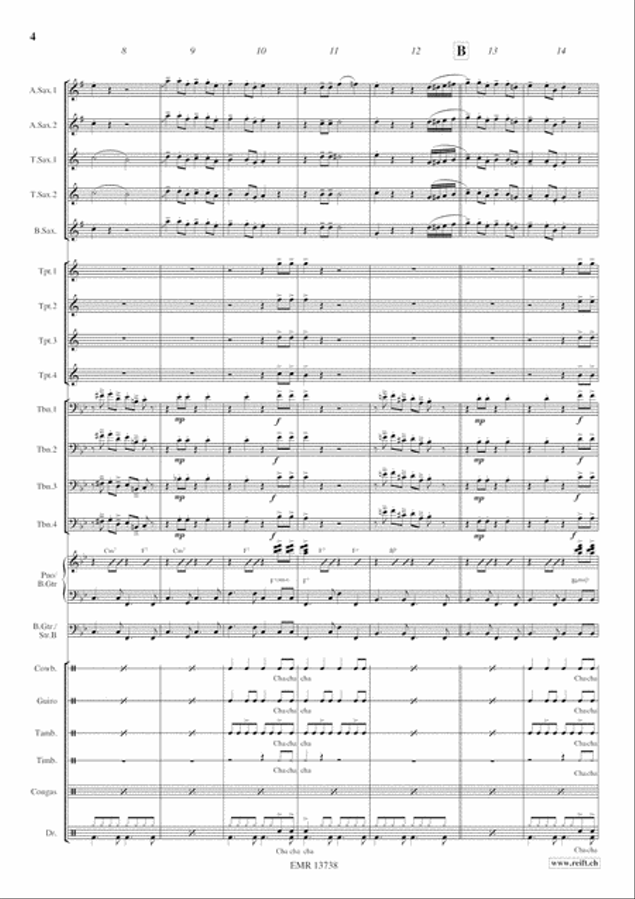 Cha Cha - Cuba Libre Big Band scores gallery preview page 5