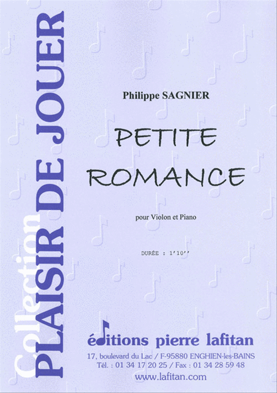 Petite Romance Violin Solo scores gallery preview page 1