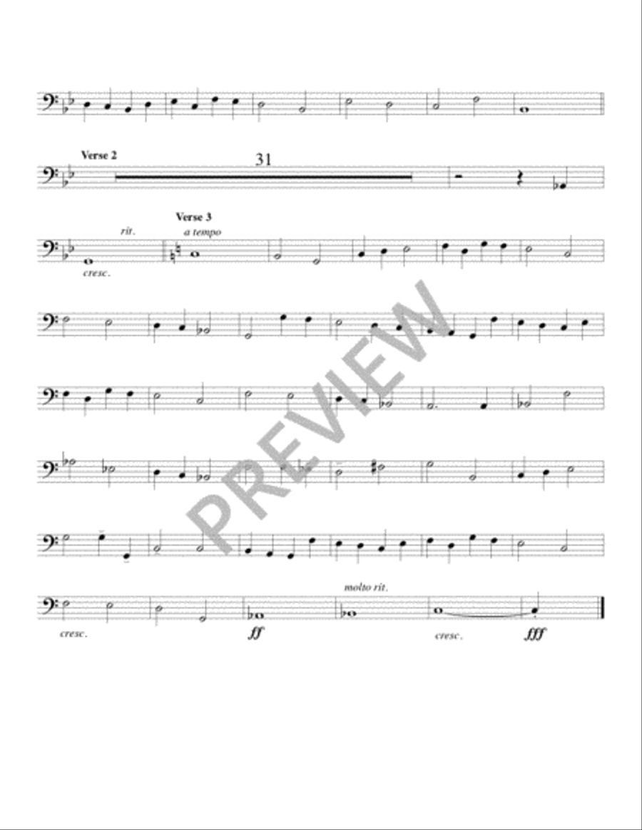 O Christ the Same - Instrument edition Trombone scores gallery preview page 14
