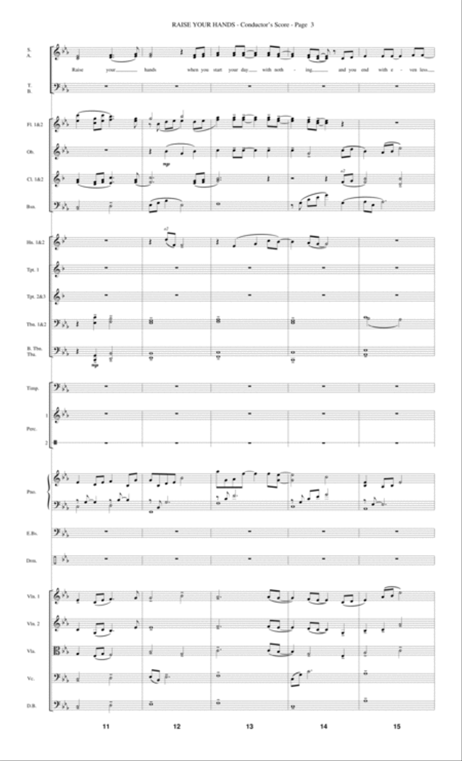 Raise Your Hands - Score Raise Your Hands - Score Choir scores gallery preview page 3