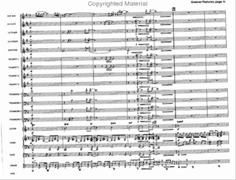 Greener Pastures Greener Pastures Jazz Ensemble scores gallery preview page 12