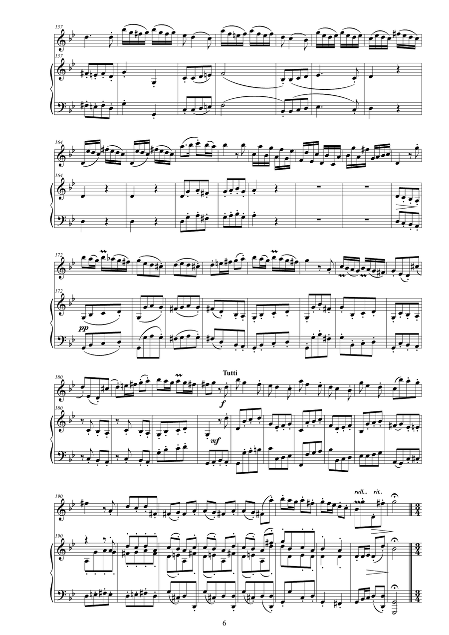 Vivaldi - Violin Concerto No.1 in G minor RV 317 Op.12 for Violin and Piano Violin Solo scores gallery preview page 6