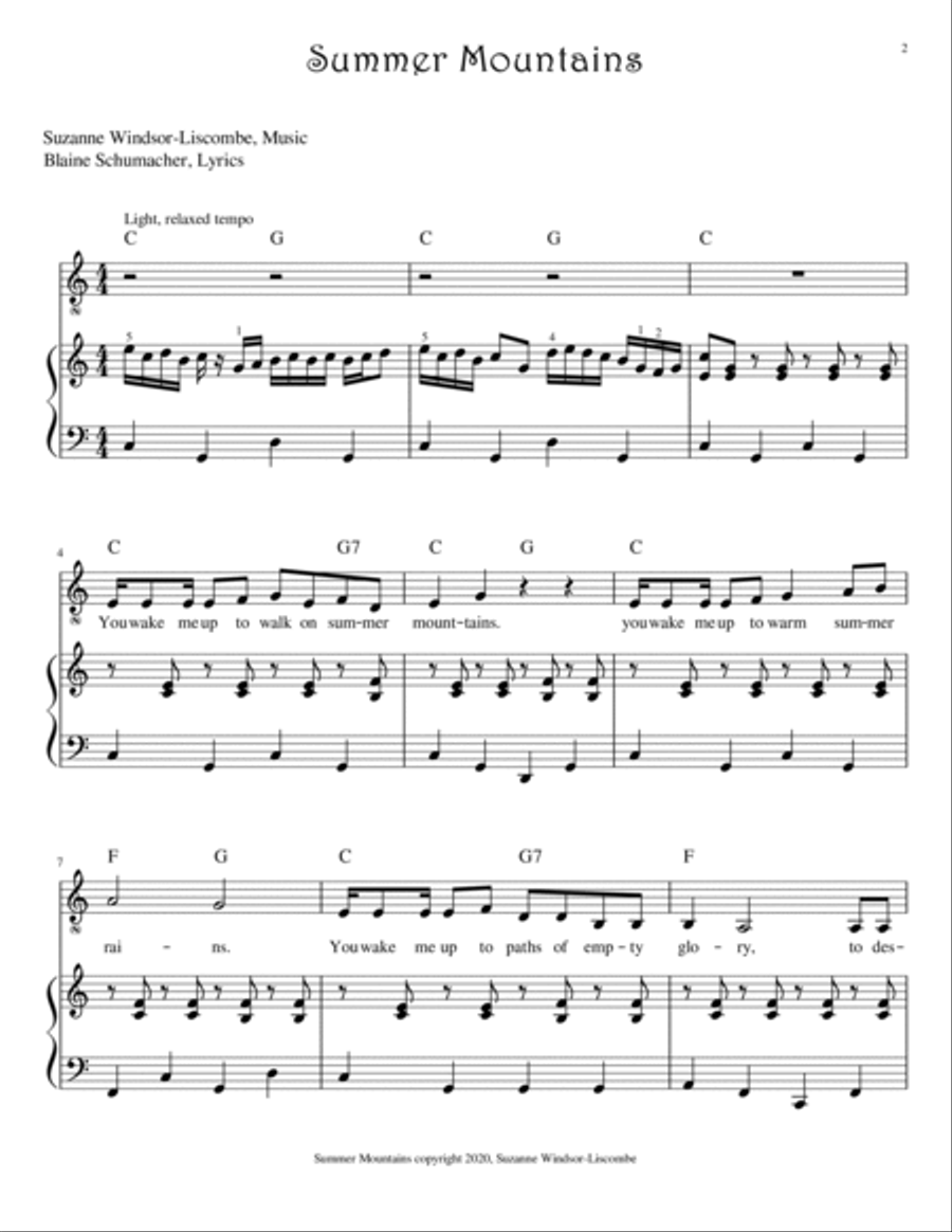 Summer Mountains Voice scores gallery preview page 2
