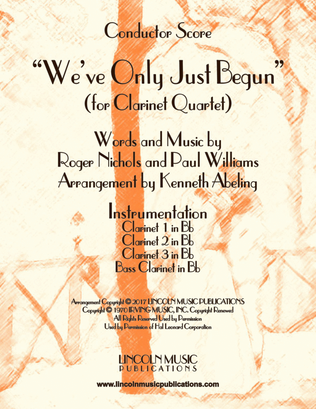 Book cover for We've Only Just Begun