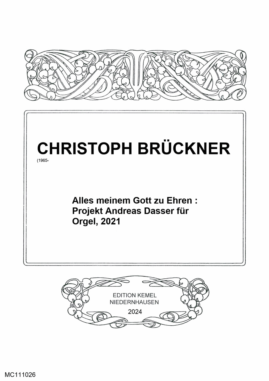 Alles meinem Gott zu Ehren Piano scores gallery preview page 1