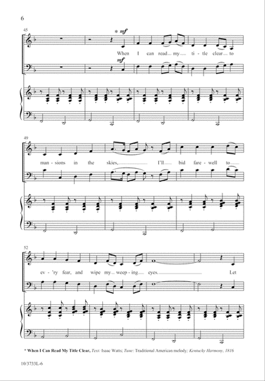 Bound for the Promised Land 3-Part scores gallery preview page 7