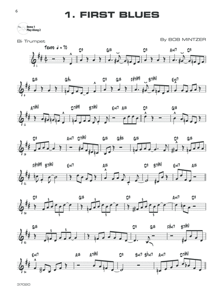 12 Medium-Easy Jazz, Blues & Funk Etudes image number null