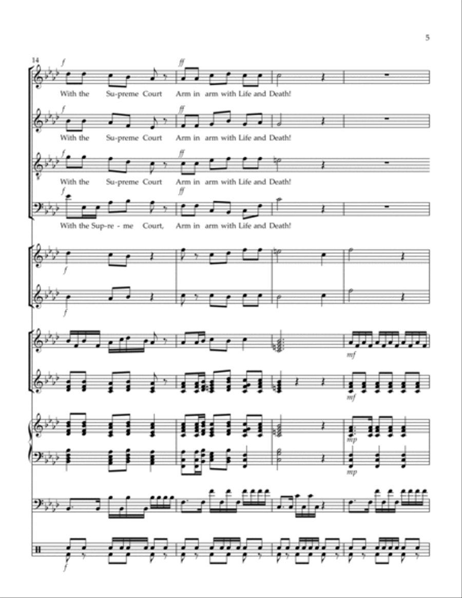 The Star-Spangled Banner (Part TWO) 4-Part scores gallery preview page 5