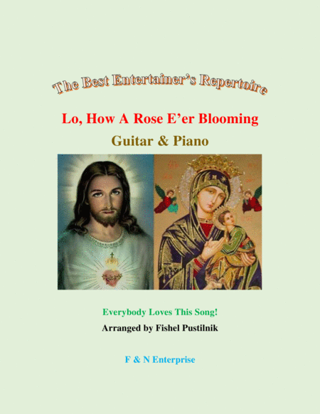 "Lo, How A Rose E'er Blooming"-Piano Background for Guitar and Piano-Video image number null
