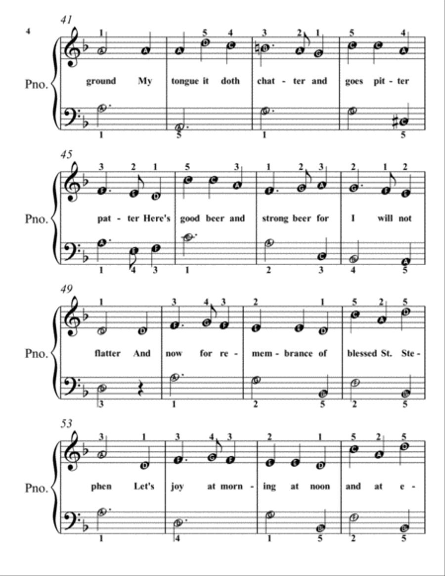 A Happy English Christmas for Easiest Piano Book 1 Easy Piano scores gallery preview page 6