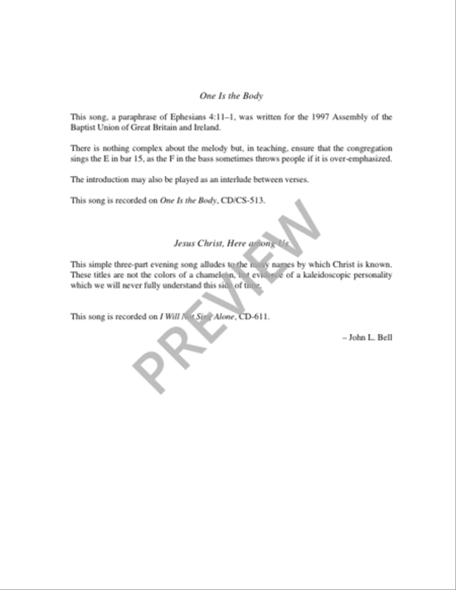 Two Songs for Gathering and Sending 4-Part scores gallery preview page 2