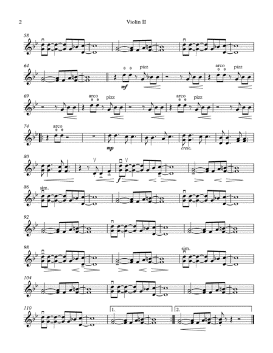 Happy String Quartet scores gallery preview page 4