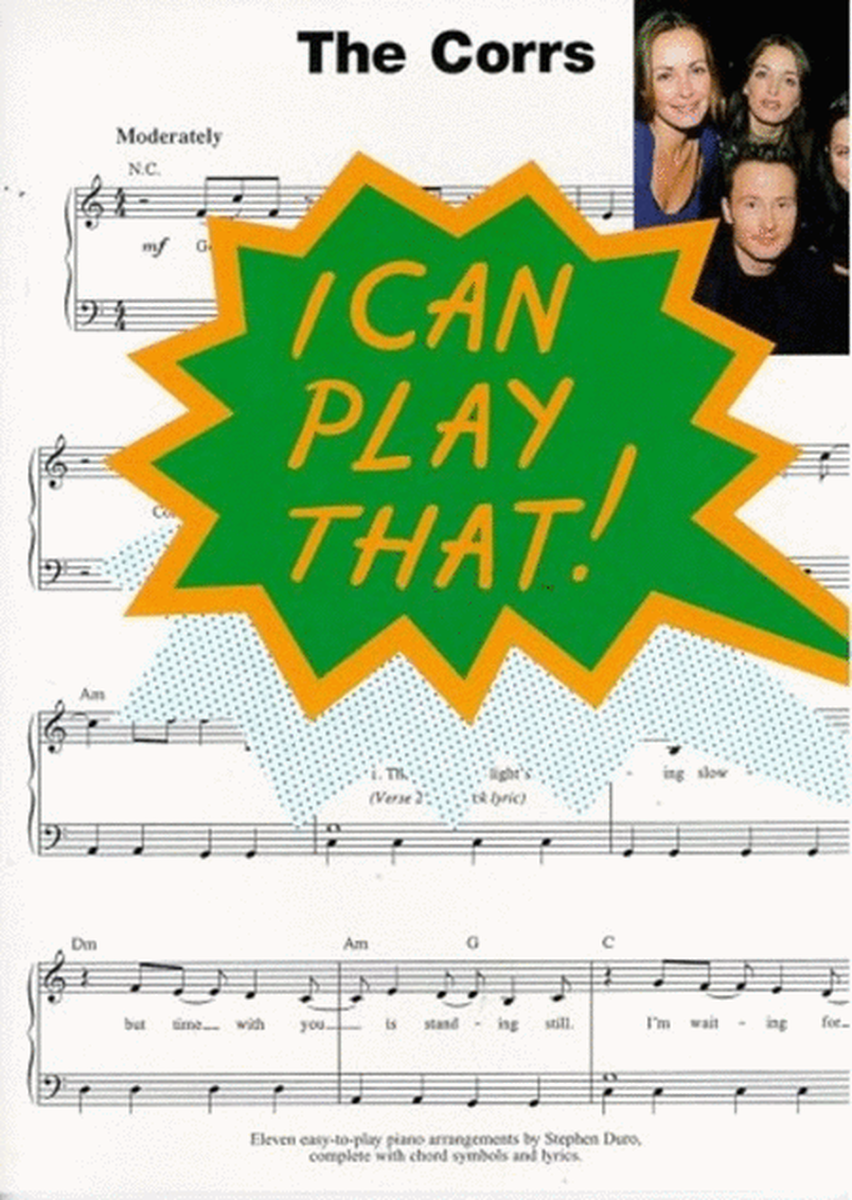 I Can Play That The Corrs (Piano / Vocal / Guitar)
