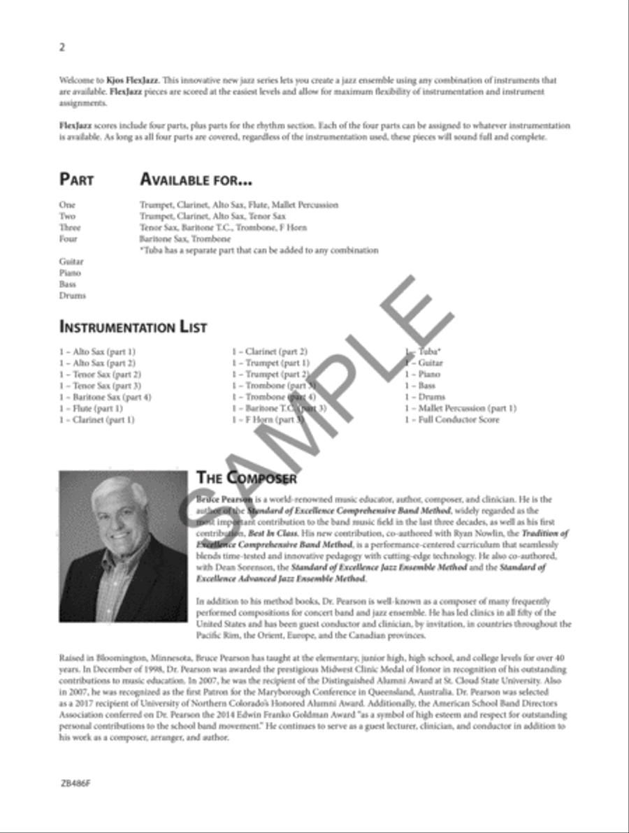 What About Blues? - Score Concert Band scores gallery preview page 3