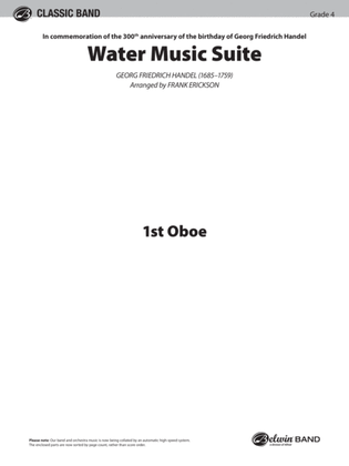 Book cover for Water Music Suite: Oboe
