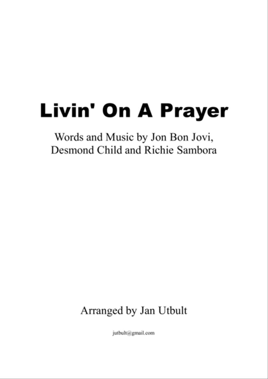 Livin' On A Prayer Brass Ensemble scores gallery preview page 1