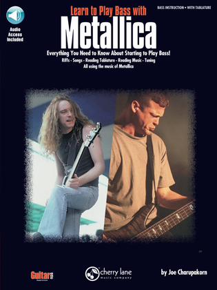 Book cover for Learn to Play Bass with Metallica