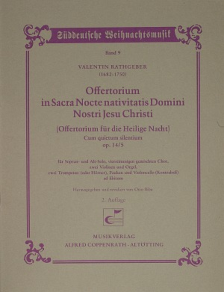 Offertorium in Sacra Nocte nativitatis Domini nostri Jesu Christi (Offertorium fur die Heilige Nacht)