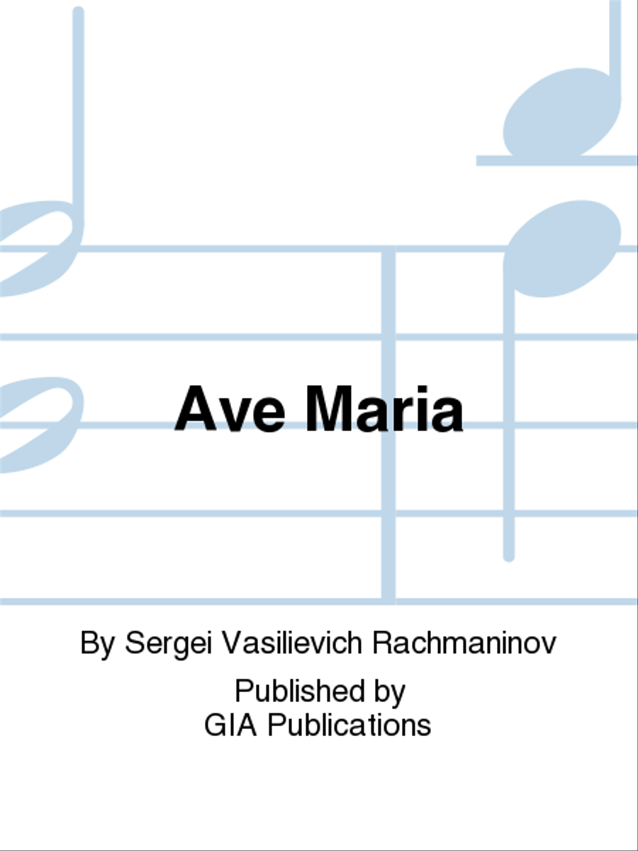 Ave Maria 4-Part scores gallery preview page 1