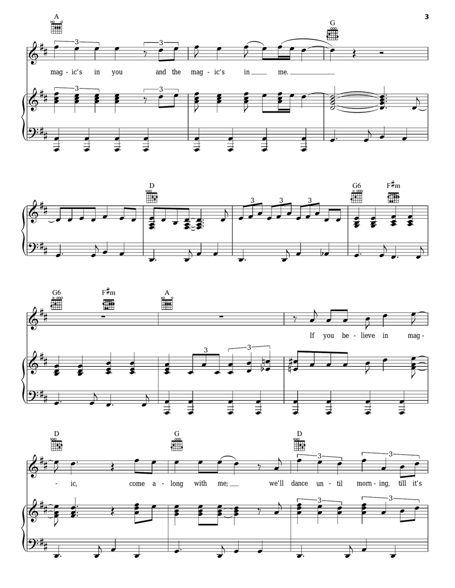 Do You Believe In Magic Do You Believe In Magic Piano, Vocal, Guitar scores gallery preview page 3