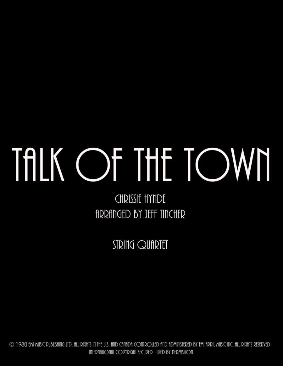 Talk Of The Town String Quartet scores gallery preview page 1
