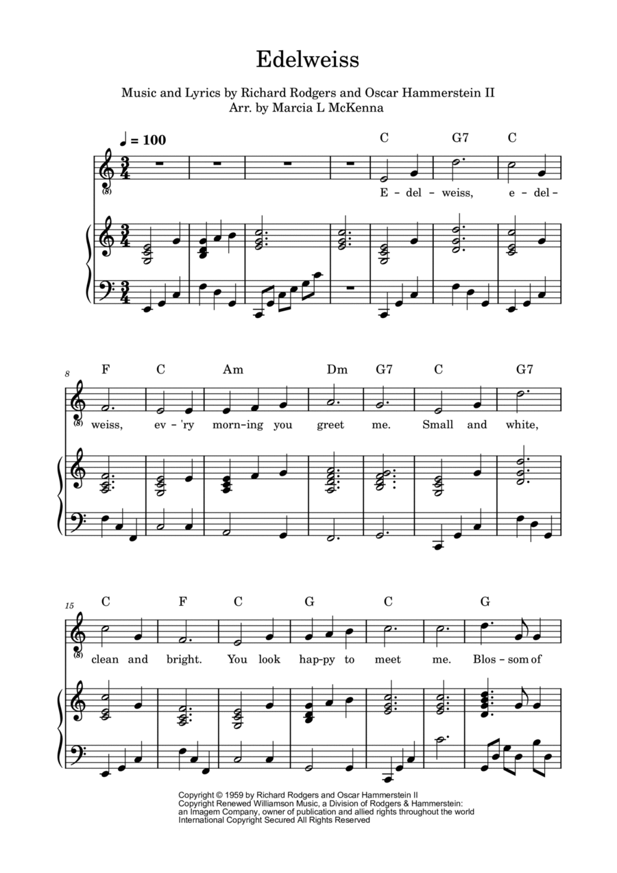 Edelweiss Voice scores gallery preview page 1