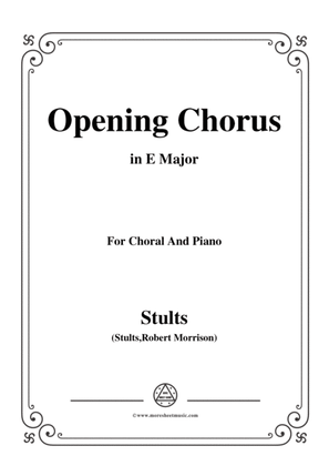 Book cover for Stults-The Story of Christmas,No.1,Opening Chorus,Christmas Chimes,in E Major,for Choral and Piano