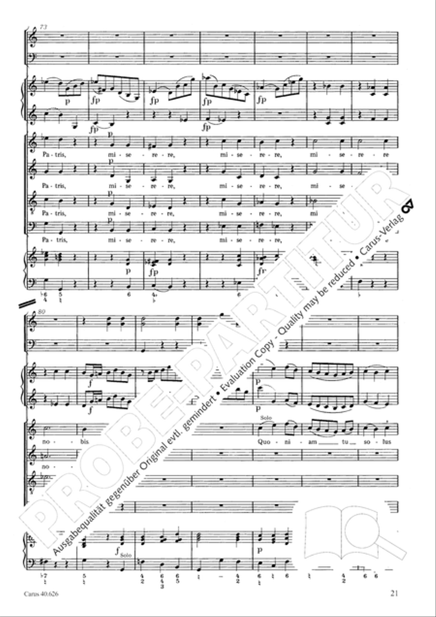 Mass in C Major Mass in C Major 4-Part scores gallery preview page 21