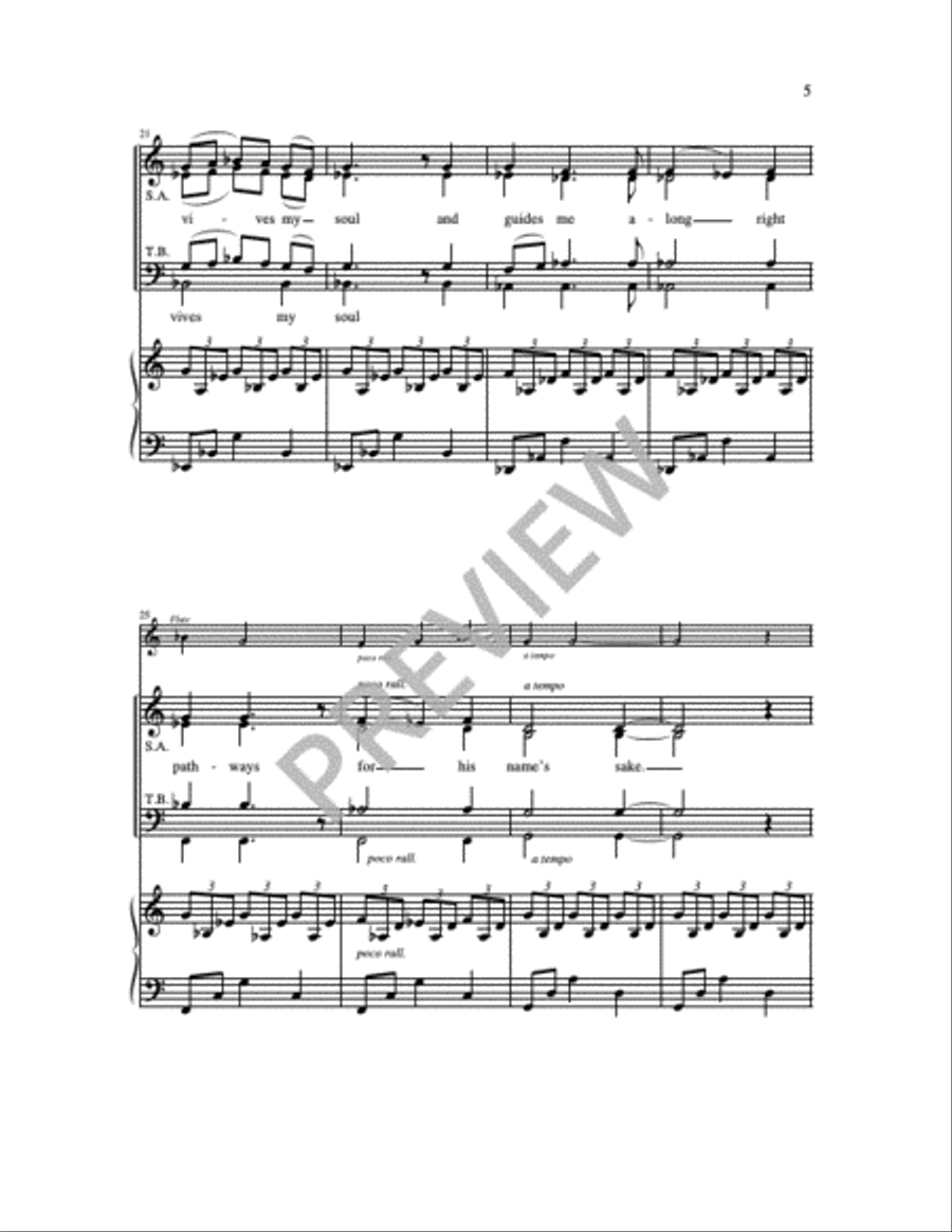 The Lord is My Shepherd 4-Part scores gallery preview page 9